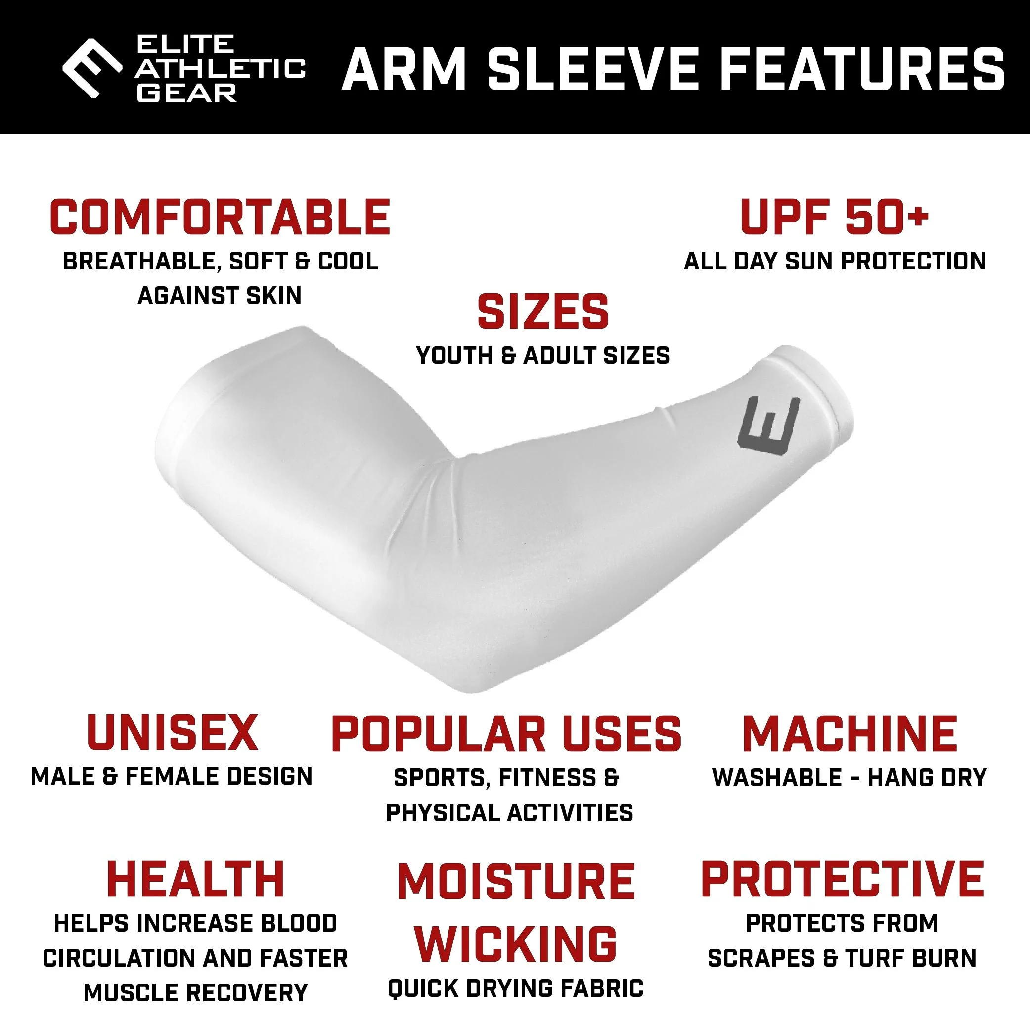 White BLESSED Arm Sleeve - Image 3